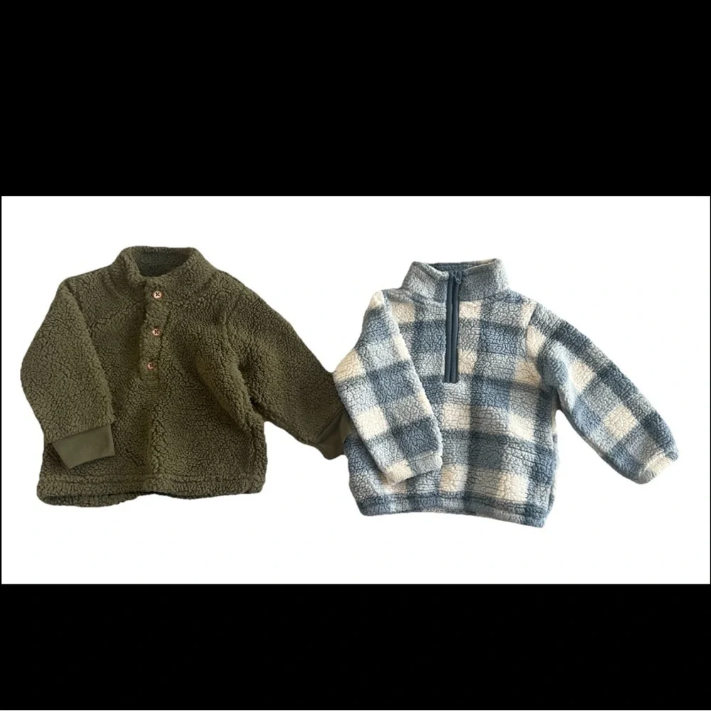 Carter’s Just One You Boys Pullovers Size: 12 Months Set Of 2 (0504)
